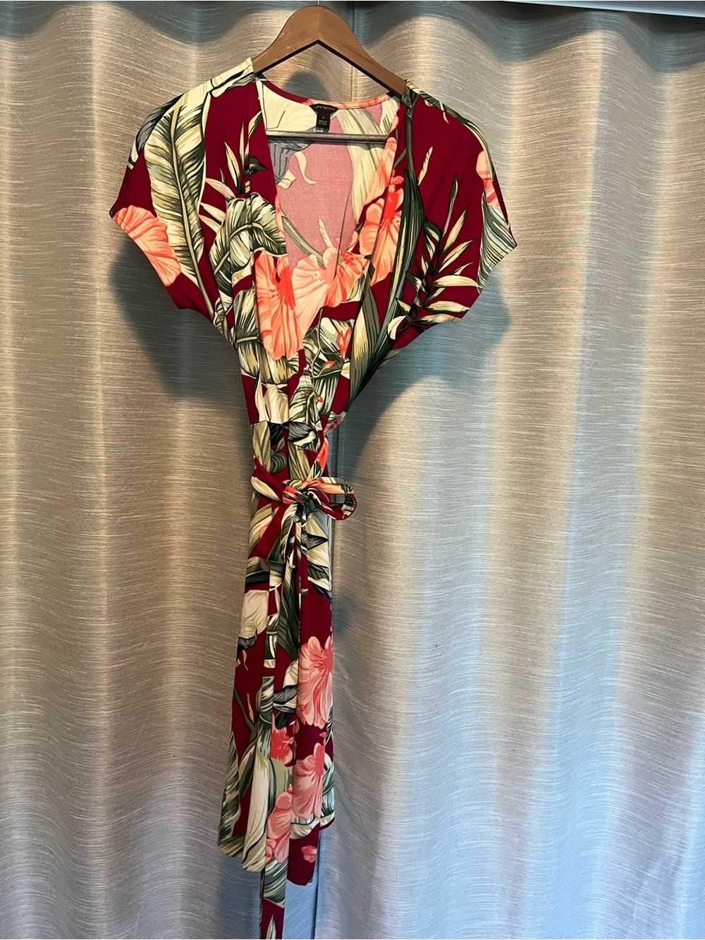 Ann Taylor Tropical Floral Wrap Dress